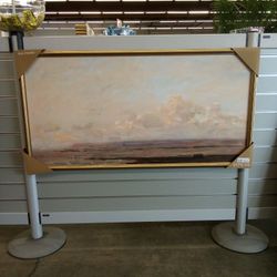48x24 Ebbtide Coastal Framed Art 