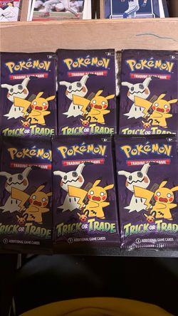 Pokémon TCG Trick or Trade Booster Packs x6