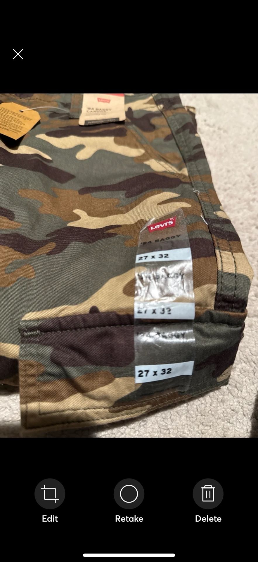 Levi’s Camo Cargo