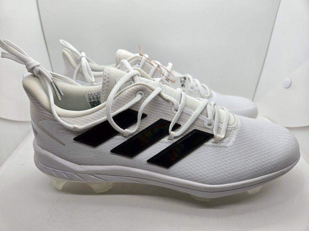 Adidas Adizero Afterburner 8 Pro Baseball Cleats Molded Men's 12M White h00990