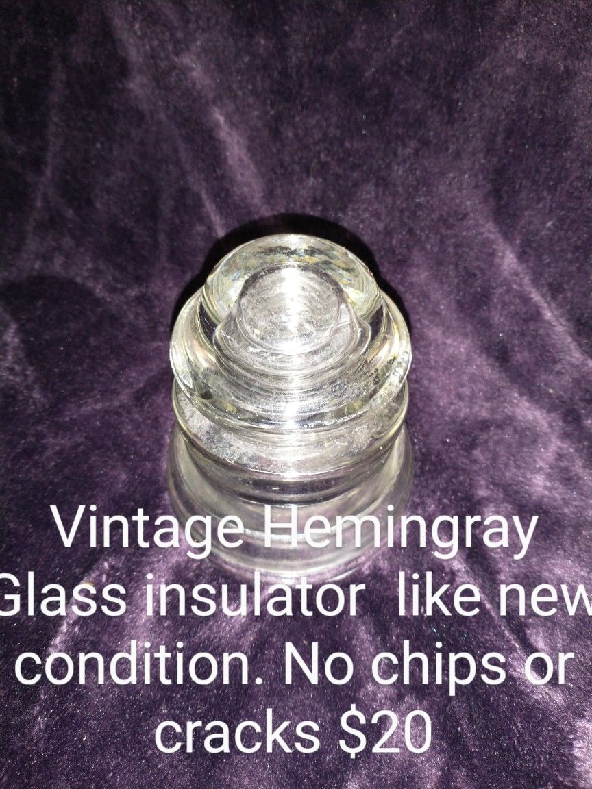Vintage Hemingray Glass Insulator