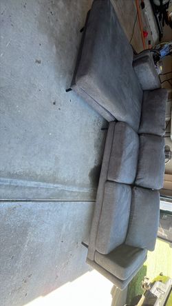 Living spaces Dark Grey couch with chaise *Can Deliver
