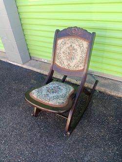 Antique Folding Rocking Chair