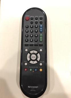 Sharp Aqua TV remote control LCDTV GA667WJSA