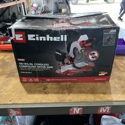 Brand New Einhell 18v 8 1 2 inch cordless compound miter saw