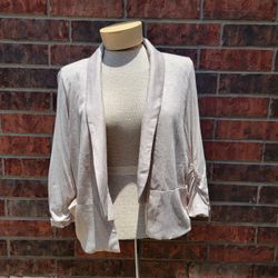 Gibson Latimer Solid Lined Jersey Casual Blazer Jacket Women’s Size Medium,