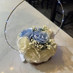 11 Center Pieces Quince Wedding Babyshower Blue