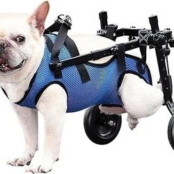 Aluminum Dog Wheelchair for Back Legs - Adjustable Small-Medium Dog Cart