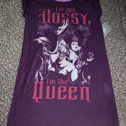 Villains Pajama Dress Girls Size 4, 5/6, 7/8