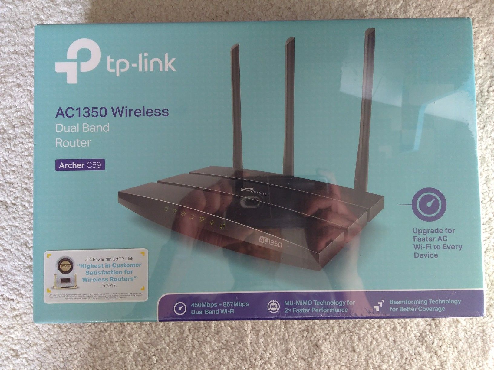 TP Link AC1350 Wireless Dual Band Router (New)