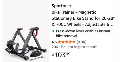 Sportneer Bike Trainer - Magnetic Stationary Bike Stand