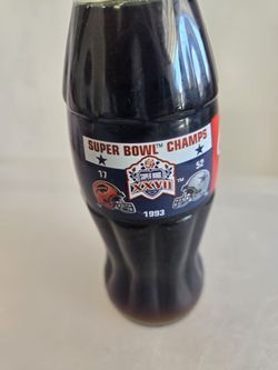 Coca-Cola Dallas Cowboys & Buffalo Bills 1993 Superbowl Champ Bottle 