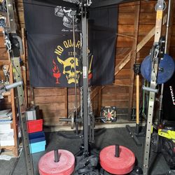 Titan Fitness Plate Loaded Functional Trainer Pulley Machine Almost New Condition.