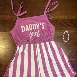Girls Romper & Bracelet Size 4/5