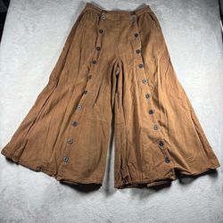 Scully WAH Maker Women's 10 Brown Old West Wide Leg Gaucho Culottes Pants #2858