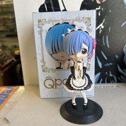 Banpresto Q Posket figure of Rem from the anime series Re:Zero Starting Life in 
