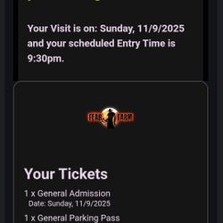 Fear Farm Ticket With Parking