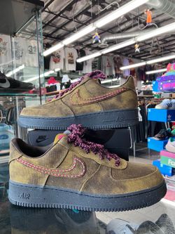 Nike Air Force 1 Low 07 QS Boucle Desert Moss Fierce Pink