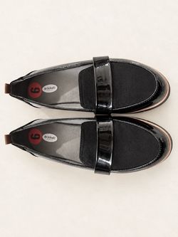 Dr. Scholl's Black Patent Loafers Size 6