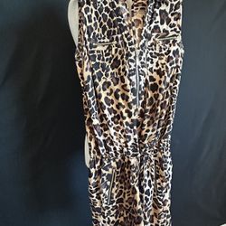 Shorts Jumpsuit Leopard Print