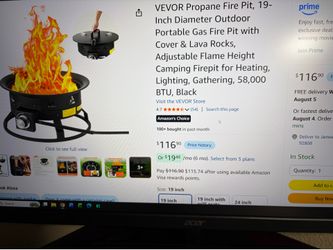 Portable Gas Fire Pit/Ring
