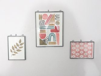 Set of three framed wall art