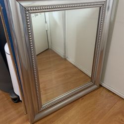 Silver Square Mirror