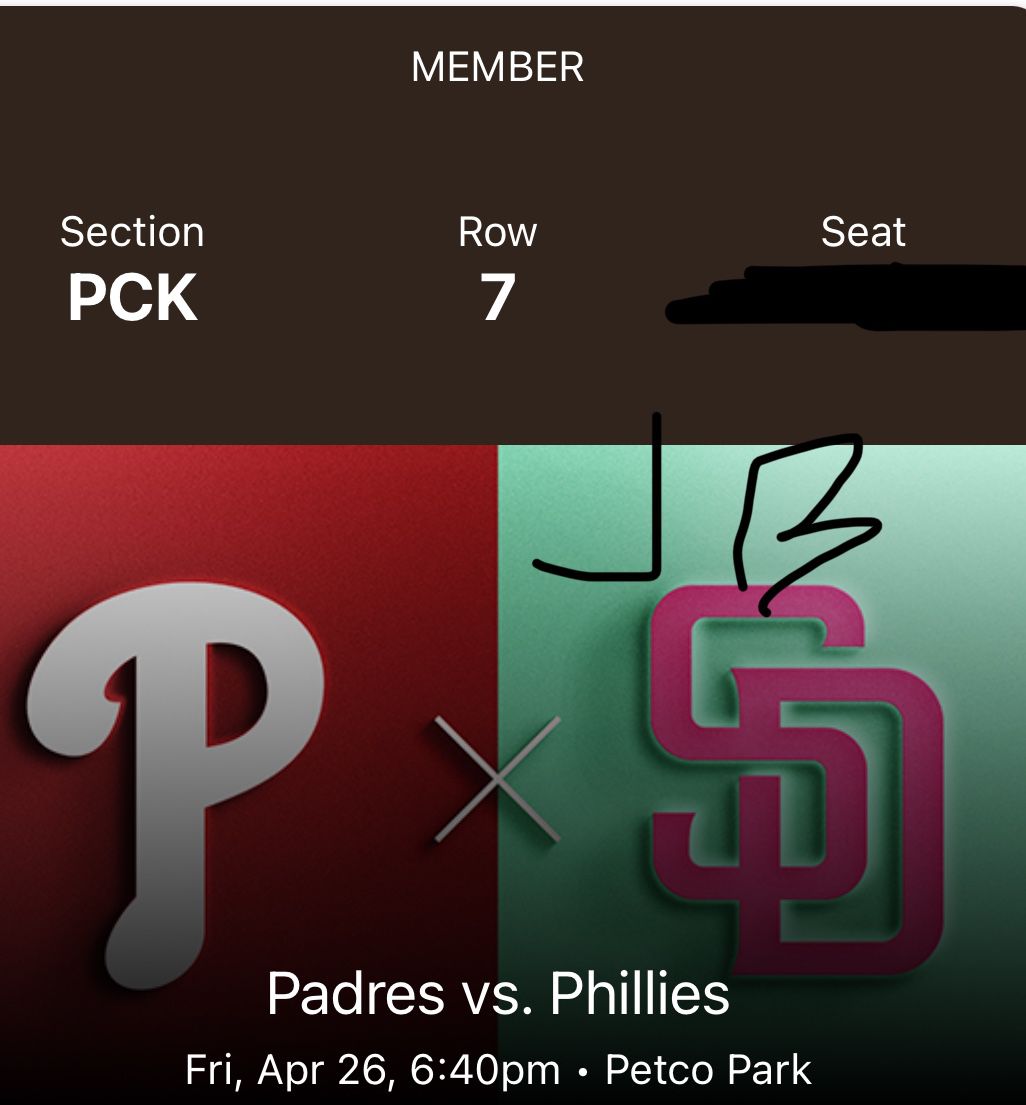 Phillies @ Padres Friday April 26