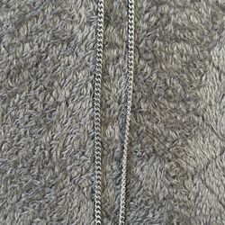 Mens New Without Box Silver Curb Chain MSRP $65