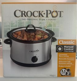 Crock-Pot 4.5 Quart Classic Slow Cooker SCR450-S