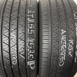 2 Tires 255 45 20 Continental Crosscontact Lx Sport Like New 