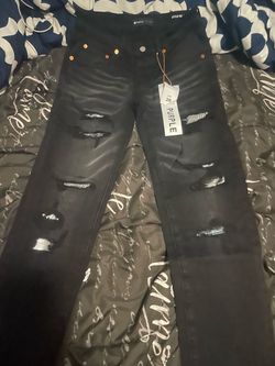 Purple jeans