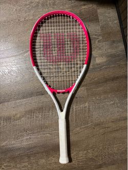 Wilson Pink/White Tennis Racket