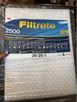 4 pack of 20x25 AC filters