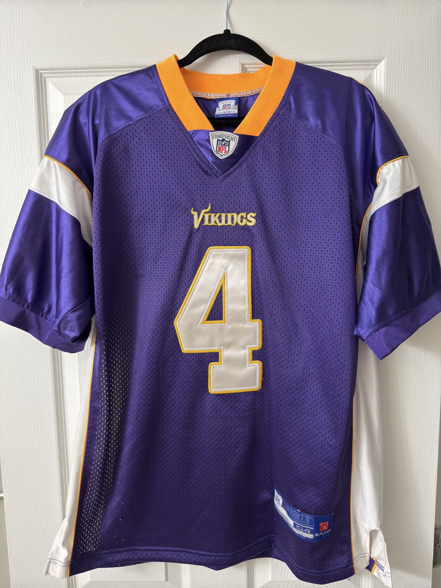 NFL Reebok Minnesota Vikings Brett Favre #4 Jersey Size 54 XL