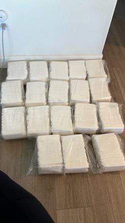 ✨ 18 Bags Disposable Bouffant Caps – White Non-Woven