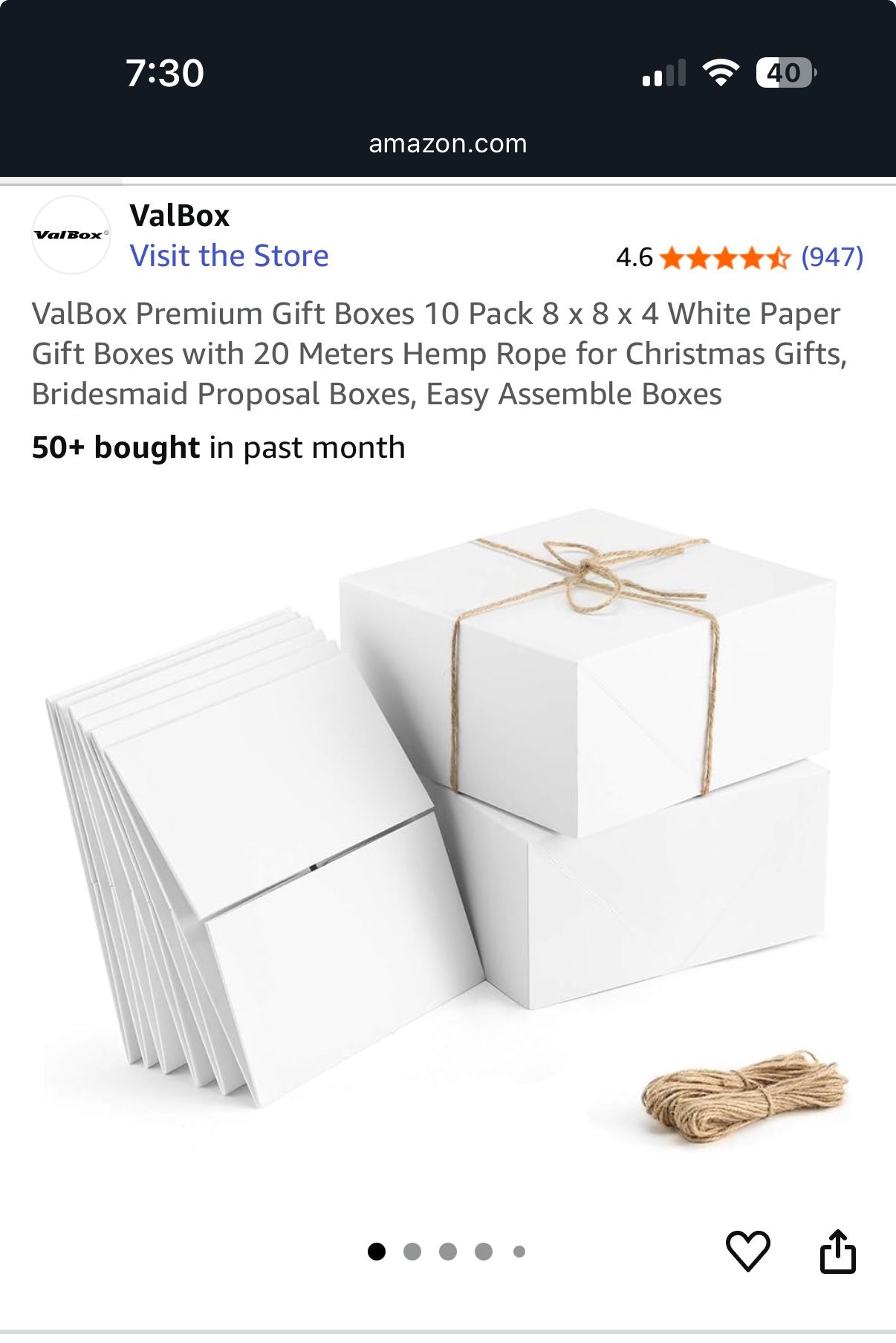 White Gift Boxes
