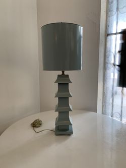 Pagoda Blue Lamp 