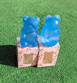 Museum of Ice Cream Blue Translucent Maltose Gummy Bear Toy 2-Piece Lot Set NIP
