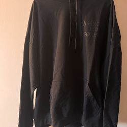 Assholes Live Forever Black on Black Hoodie 2XL