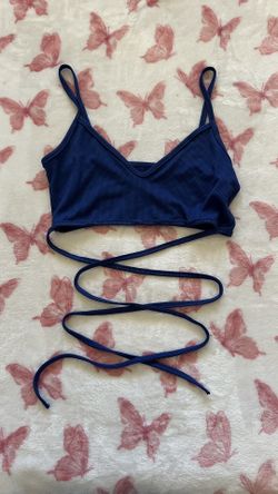 Royal Blue Crop Top Body Wrap