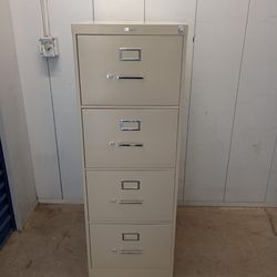 Legal size with key metal file cabinet small scratches