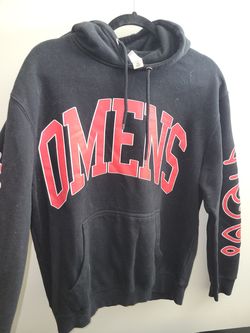 Bad Omens Hoodie OMENS Red Letters Sleeve Print Size M Official Merch