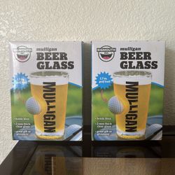 2 New Beer Glasses - Each 16 Ounce 