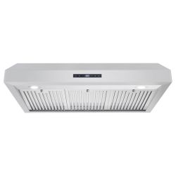 New Open Box 36" Stainless Steel Under Cabinet Range Hood with Digital Touch Controls