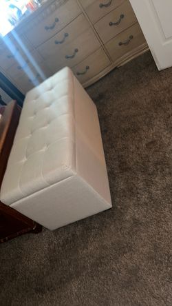 XXL storage bench seat ottoman 48long