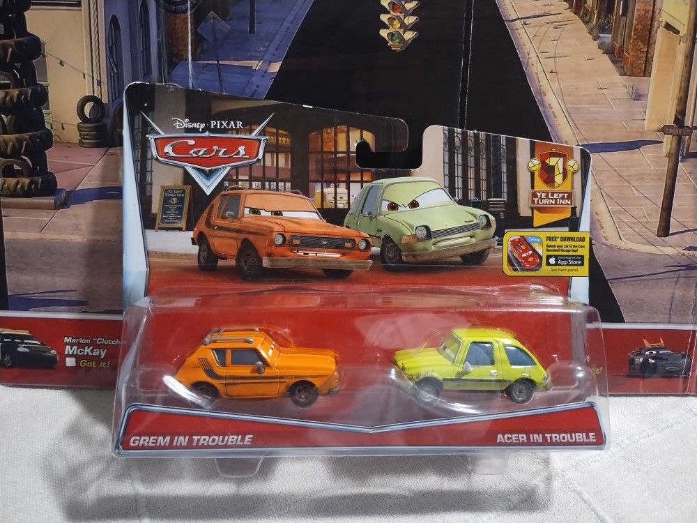 Disney Pixar Cars Grem In Trouble & Acer In Trouble 2-Pack 2014