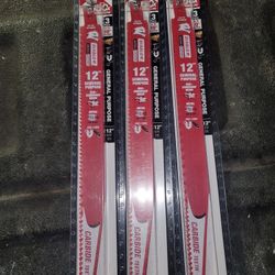 Diablo 12" Demolition Reciprocating Saw Blades (9) Total Factory Sealed Packages