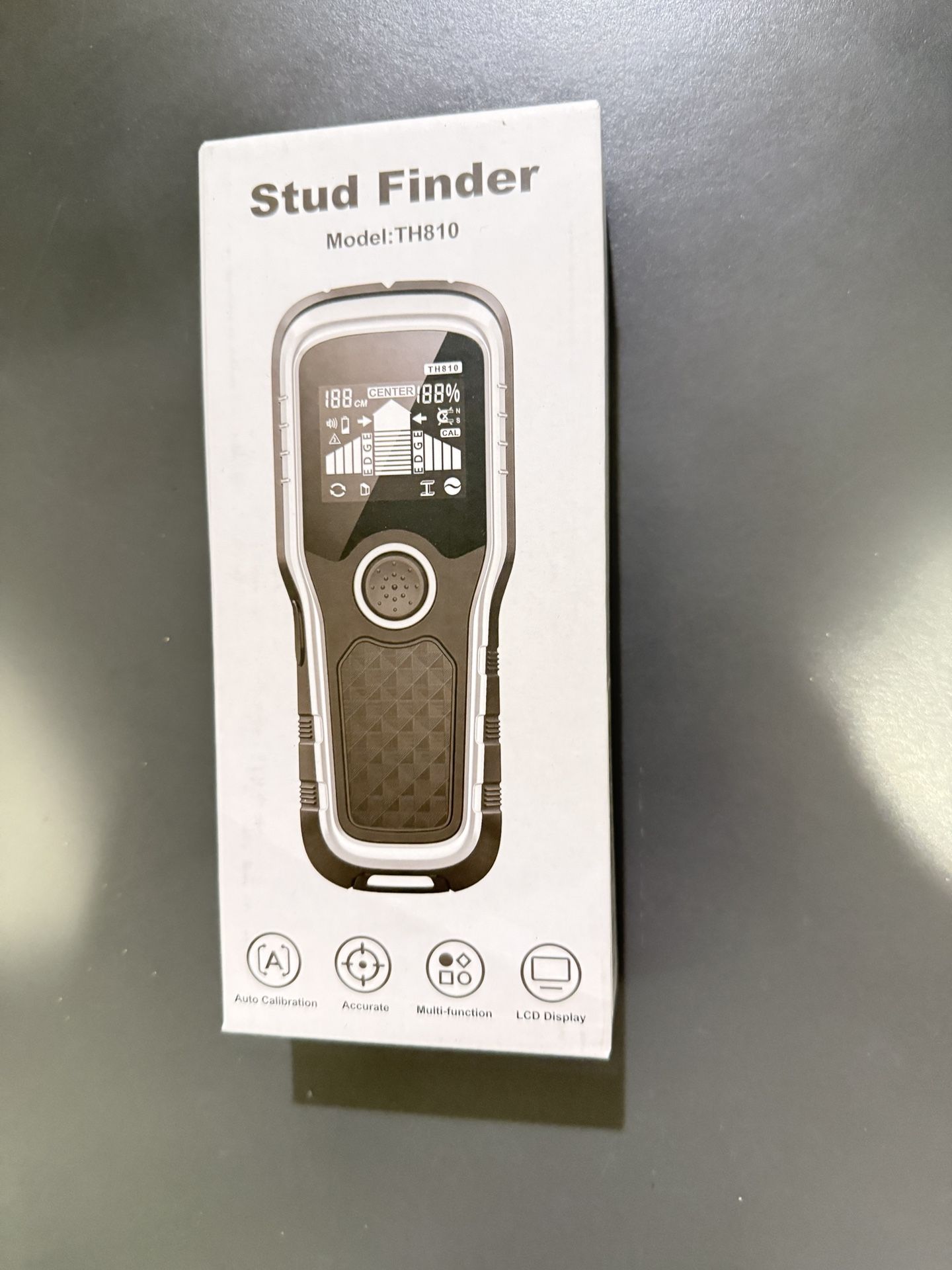 Stud Finder Wall Scanner - 6-in-1 Upgraded Multifunction Auto Detection with LCD Display & Audio Alarm for Wood, Metal & AC Wires, Ideal for Home DIY