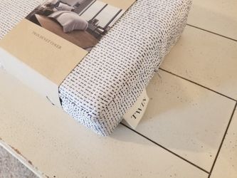 Brand New ED Ellen DeGeneres Levitt Twin Duvet Ivory/Navy